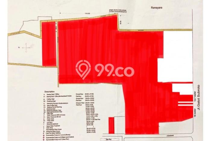 Unit Pabrik Dijual di Tangerang LT 49671m2 & LB 15000m2 Unit Pabrik Dijual di Tangerang LT 49671m2 & LB 15000m2