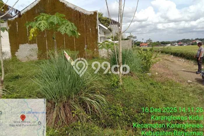 Tanah Dijual Lokasi Karanglewas, Banyumas Luas 126m2 Legalitas Aman Tanah Dijual Lokasi Karanglewas, Banyumas Luas 126m2 Legalitas Aman