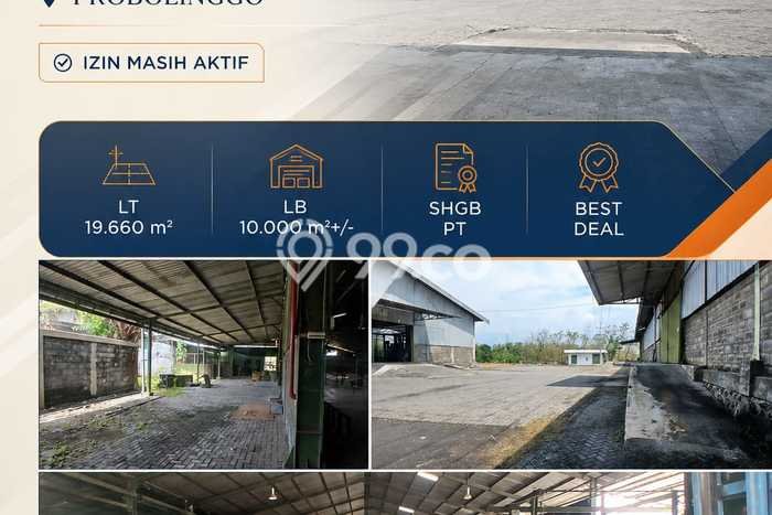 Pabrik Dijual di Prime Area Probolinggo Luas 10000m2 Pabrik Dijual di Prime Area Probolinggo Luas 10000m2