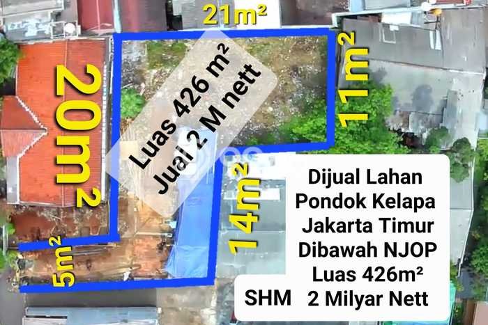 Tanah Kavling Dijual di Jakarta Timur dengan Spesifikasi 436m2 Tanah Kavling Dijual di Jakarta Timur dengan Spesifikasi 436m2