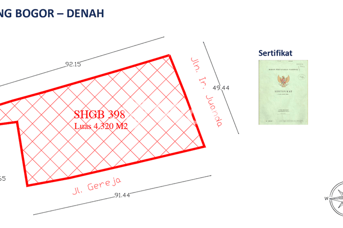 Tanah Kosong Dijual di Bogor dengan Area 4320m2 Tanah Kosong Dijual di Bogor dengan Area 4320m2