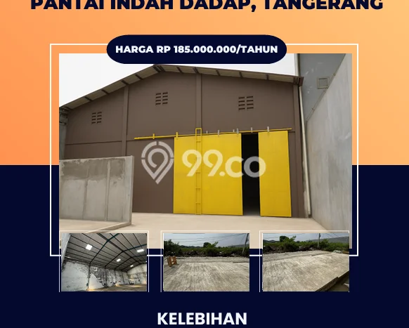 Disewakan Gudang di Kawasan Ramai Dadap Luas 450m2 Disewakan Gudang di Kawasan Ramai Dadap Luas 450m2