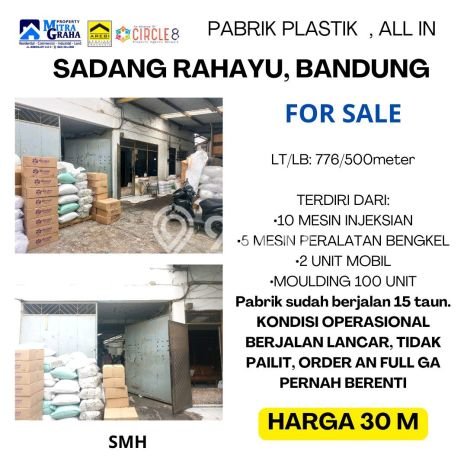 Pabrik Bagus Dijual LB 500m2 Lokasi Strategis Bandung Area Cocok untuk Berbisnis Pabrik Bagus Dijual LB 500m2 Lokasi Strategis Bandung Area Cocok untuk Berbisnis