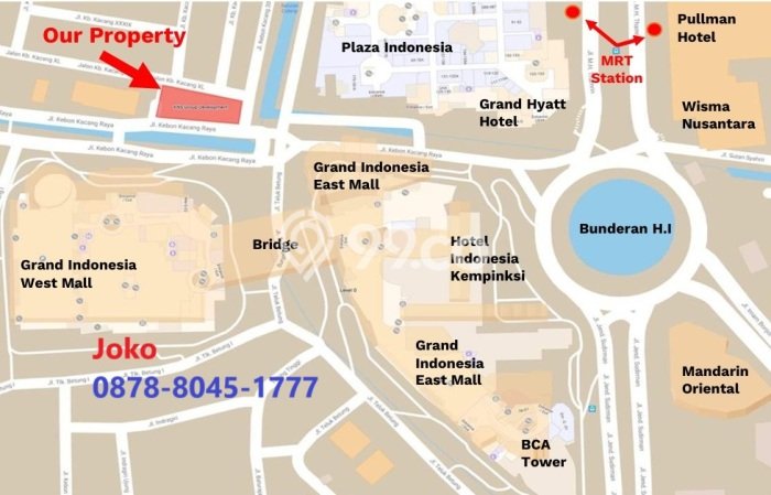Kavling Tanah untuk Dijual di Thamrin, Jakarta Pusat, Luas 2030m2 Kavling Tanah untuk Dijual di Thamrin, Jakarta Pusat, Luas 2030m2