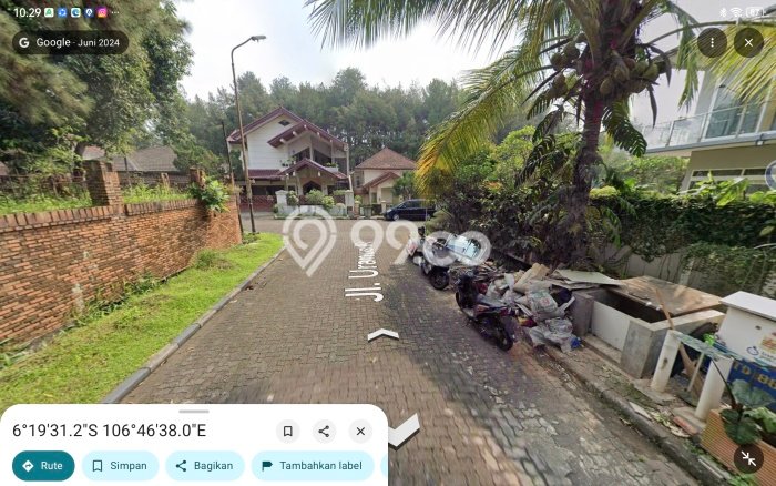Rumah Eksklusif Siap Huni LT 543m2 di Ciputat Timur, Tangerang Selatan Rumah Eksklusif Siap Huni LT 543m2 di Ciputat Timur, Tangerang Selatan