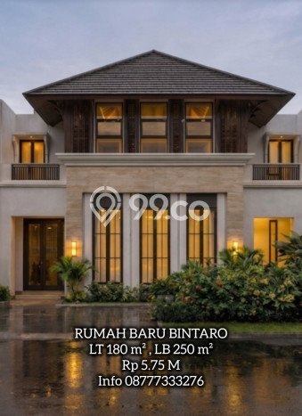 For Sale! Luxury House LT 180m2 Desain Modern di Bintaro For Sale! Luxury House LT 180m2 Desain Modern di Bintaro