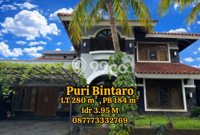 For Sale! Premium House LT 280m2 Desain Elegan di Bintaro For Sale! Premium House LT 280m2 Desain Elegan di Bintaro
