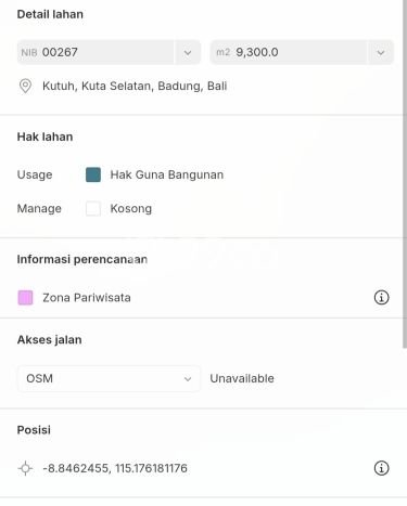 Dijual Tanah Lokasi Kutuh, Badung Seluas 23000m2 Dijual Tanah Lokasi Kutuh, Badung Seluas 23000m2