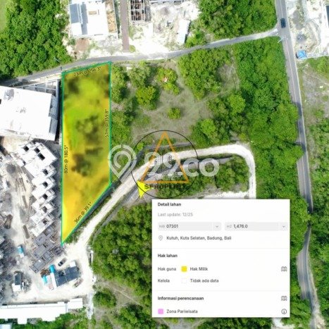 Lahan untuk Dijual di Kutuh Badung Luas 1476m2 Lahan untuk Dijual di Kutuh Badung Luas 1476m2