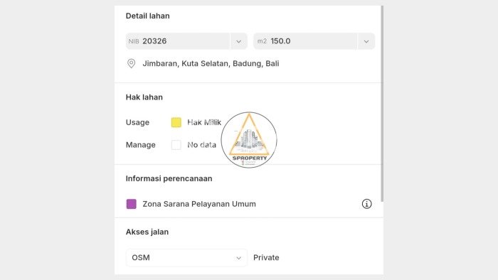 Tanah Dijual Lokasi Strategis di Badung dengan Luas 600m2 Tanah Dijual Lokasi Strategis di Badung dengan Luas 600m2