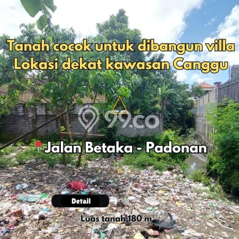 Tanah Dijual Lokasi Kuta Utara, Badung Luas 180m2 Legalitas Aman Tanah Dijual Lokasi Kuta Utara, Badung Luas 180m2 Legalitas Aman