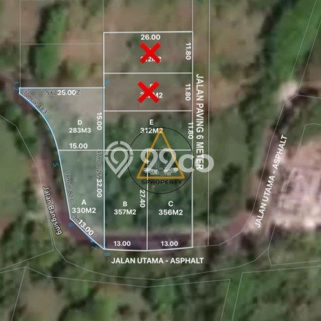 Dijual Tanah 283m2 di Pecatu, Badung Dijual Tanah 283m2 di Pecatu, Badung