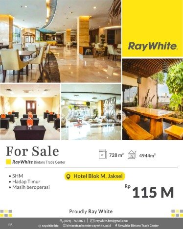 Hotel Area Premium Kawasan , Luas 4944m2m², Akses Strategis Hotel Area Premium Kawasan , Luas 4944m2m², Akses Strategis