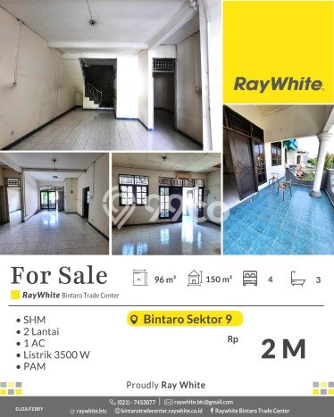 Dijual Hunian Rumah Nyaman 4 Kamar di Bintaro, Tangerang Selatan Dijual Hunian Rumah Nyaman 4 Kamar di Bintaro, Tangerang Selatan