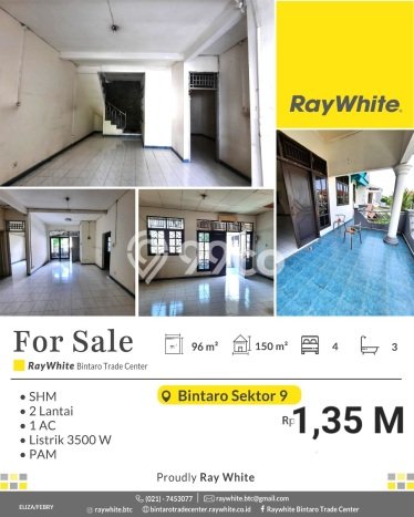 Dijual Rumah Eksklusif 4 KT di Bintaro, Tangerang Selatan Dijual Rumah Eksklusif 4 KT di Bintaro, Tangerang Selatan