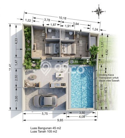 Tersedia Vila di , Luas 100m2m², Lokasi Premium Tersedia Vila di , Luas 100m2m², Lokasi Premium