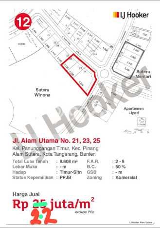 Tanah Dijual Area Strategis di BSD Komersial Area Tangerang 5218m2 Tanah Dijual Area Strategis di BSD Komersial Area Tangerang 5218m2