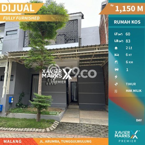 Investasi Kost di Lowokwaru Spesifikasi 6 KT & 6 KM Investasi Kost di Lowokwaru Spesifikasi 6 KT & 6 KM