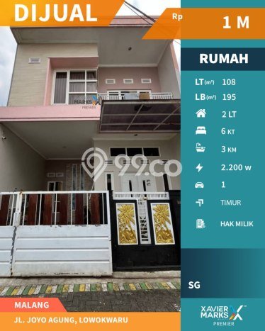 Rumah Modern Minimalis 6 Kamar Siap Huni di Lowokwaru Rumah Modern Minimalis 6 Kamar Siap Huni di Lowokwaru