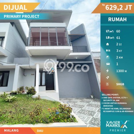 Rumah Modern Minimalis 3 Kamar Bisa Langsung Pindah di Dau Rumah Modern Minimalis 3 Kamar Bisa Langsung Pindah di Dau