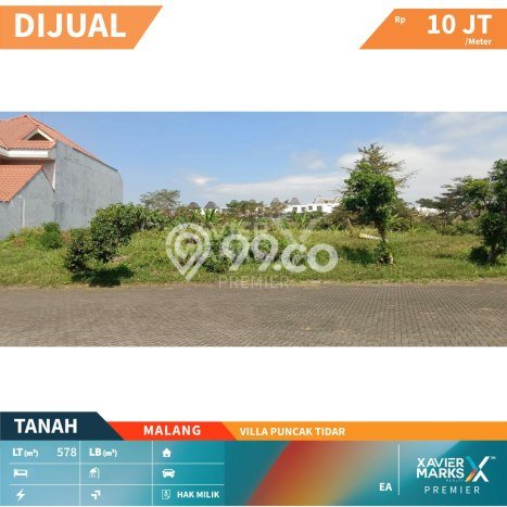 Lahan Dijual Lokasi Strategis di Malang dengan Luas 578m2 Lahan Dijual Lokasi Strategis di Malang dengan Luas 578m2