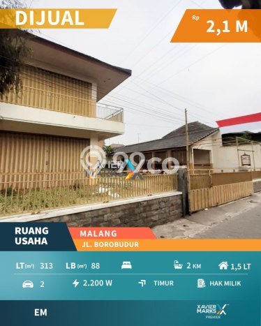 Komersial di Lowokwaru, Luas 88m2m², Kawasan Bisnis Komersial di Lowokwaru, Luas 88m2m², Kawasan Bisnis