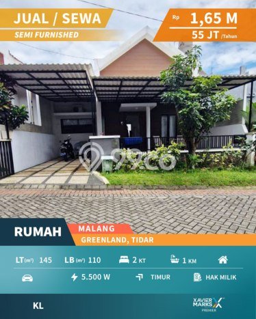 Rumah Minimalis 2 KT LT 145m2 di Tidar Rumah Minimalis 2 KT LT 145m2 di Tidar
