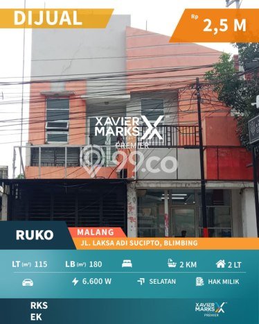 Unit Ruko Dijual di Blimbing Malang Luas Bangunan 180m2 Unit Ruko Dijual di Blimbing Malang Luas Bangunan 180m2