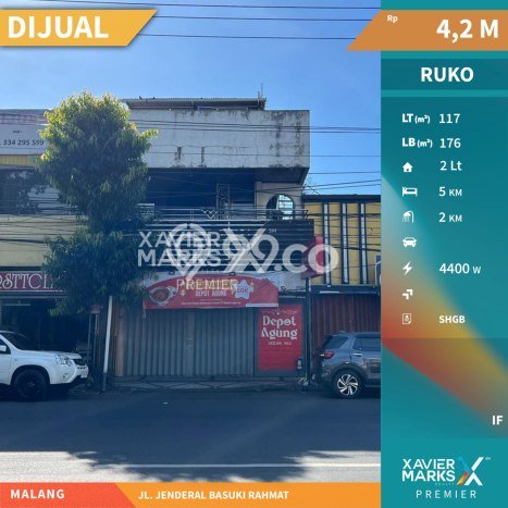 Ruko Paling Dicari LB 176m2 Dijual di Klojen Ruko Paling Dicari LB 176m2 Dijual di Klojen
