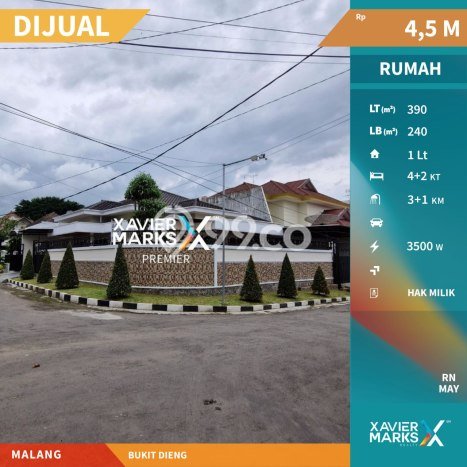 Hunian Elit LB 240m2 Siap Pakai Desain Elegan di Dieng, Malang Hunian Elit LB 240m2 Siap Pakai Desain Elegan di Dieng, Malang