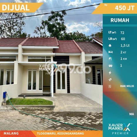 Jual Rumah Harga Miring Kedungkandang Punya 2 Kamar & LT 72m2 Jual Rumah Harga Miring Kedungkandang Punya 2 Kamar & LT 72m2