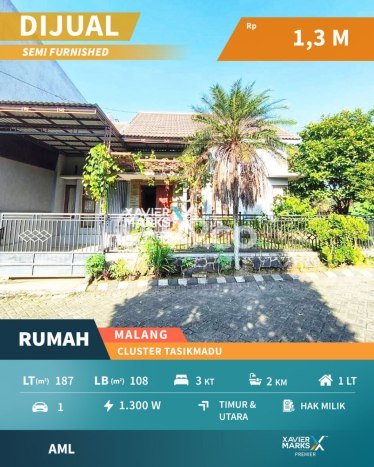 Dijual Rumah Modern 3 KT di Tasikmadu, Malang Dijual Rumah Modern 3 KT di Tasikmadu, Malang