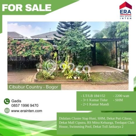 Rumah Minimalis 3 Kamar LT 184m2 di Cibubur Rumah Minimalis 3 Kamar LT 184m2 di Cibubur