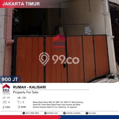 Jual Rumah Modern 3 KT di Cijantung, Jakarta Timur Jual Rumah Modern 3 KT di Cijantung, Jakarta Timur