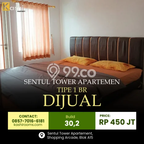 Apartemen Harga Terjangkau untuk Dijual di Sentul City Dengan Spesifikasi 1 KT & 1 KM Apartemen Harga Terjangkau untuk Dijual di Sentul City Dengan Spesifikasi 1 KT & 1 KM
