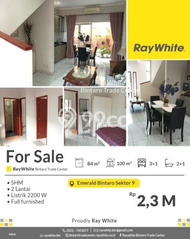 For Sale Rumah 3 Kamar Lokasi Strategis Bagus dan Strategis di Bintaro For Sale Rumah 3 Kamar Lokasi Strategis Bagus dan Strategis di Bintaro
