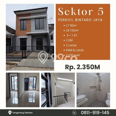 Rumah Modern 3 KT di Sektor 5 - Bintaro Tangerang Selatan Rumah Modern 3 KT di Sektor 5 - Bintaro Tangerang Selatan