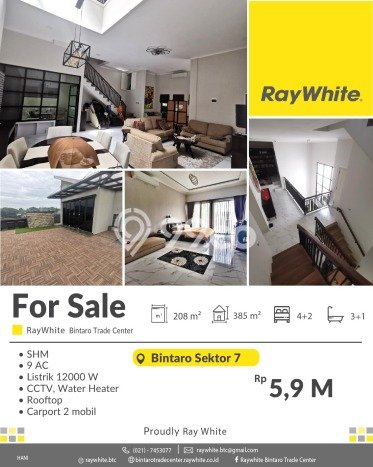 Rumah Elit Modern Tanpa Renovasi di Bintaro Tangerang Selatan Rumah Elit Modern Tanpa Renovasi di Bintaro Tangerang Selatan