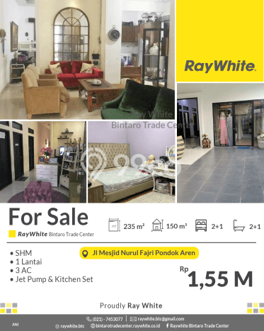 Rumah Modern Minimalis 2 Kamar Siap Huni di Pondok Aren Rumah Modern Minimalis 2 Kamar Siap Huni di Pondok Aren