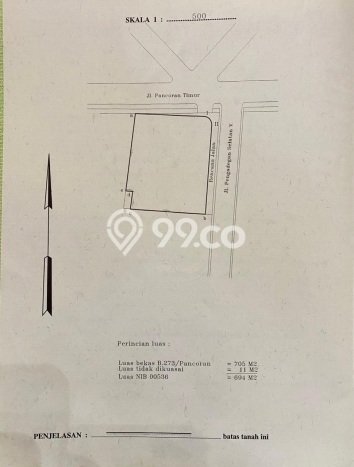 Untuk Dijual Tanah 694m2 di Pengadegan, Jakarta Selatan Untuk Dijual Tanah 694m2 di Pengadegan, Jakarta Selatan