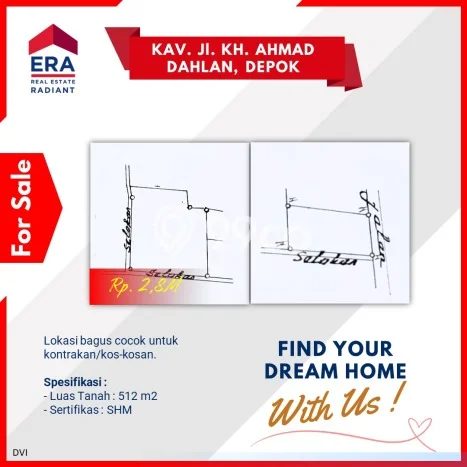 Tanah Strategis Dijual di Beji Depok 512m2 Tanah Strategis Dijual di Beji Depok 512m2