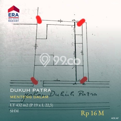 Tanah Komersial Dijual di Tebet Jakarta Selatan 432m2 Tanah Komersial Dijual di Tebet Jakarta Selatan 432m2