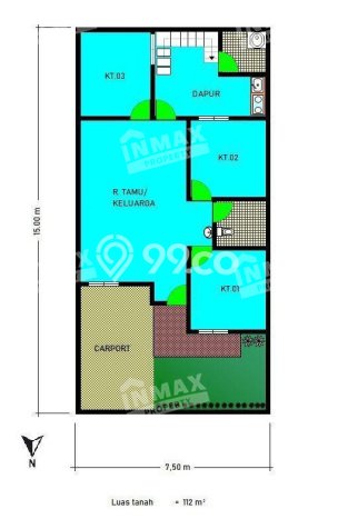Rumah Modern Minimalis 3 KT Siap Huni di Lowokwaru Rumah Modern Minimalis 3 KT Siap Huni di Lowokwaru