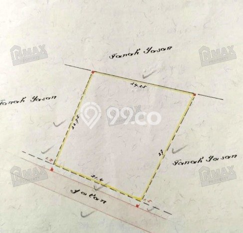 Lahan untuk Dijual Lokasi Blimbing, Malang Luas 559m2 - Lahan untuk Dijual Lokasi Blimbing, Malang Luas 559m2 -