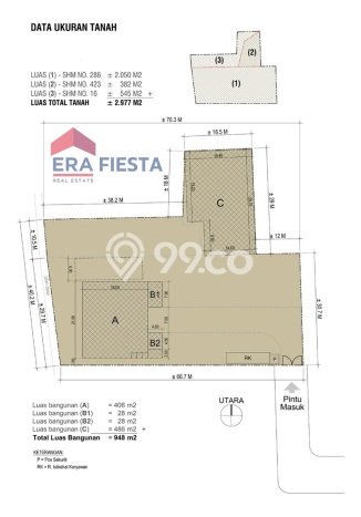 Gudang Dijual di Tangerang LT 2977m2 & LB 948m2 Lokasi Terbaik! Gudang Dijual di Tangerang LT 2977m2 & LB 948m2 Lokasi Terbaik!