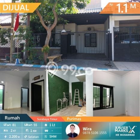 Rumah Asri 2 Kamar Lokasi Sejuk di Gununganyar, Surabaya Rumah Asri 2 Kamar Lokasi Sejuk di Gununganyar, Surabaya