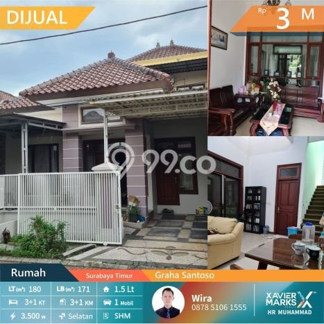 Rumah Idaman Keluarga! Rumah Mewah area Rungkut, Surabaya, LT 180m2m² Bangunan 171m2m² Rumah Idaman Keluarga! Rumah Mewah area Rungkut, Surabaya, LT 180m2m² Bangunan 171m2m²