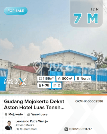 Gudang Bagus Dijual LB 800m2 Lokasi Strategis Mojokerto Area Cocok untuk Bisnis Gudang Bagus Dijual LB 800m2 Lokasi Strategis Mojokerto Area Cocok untuk Bisnis