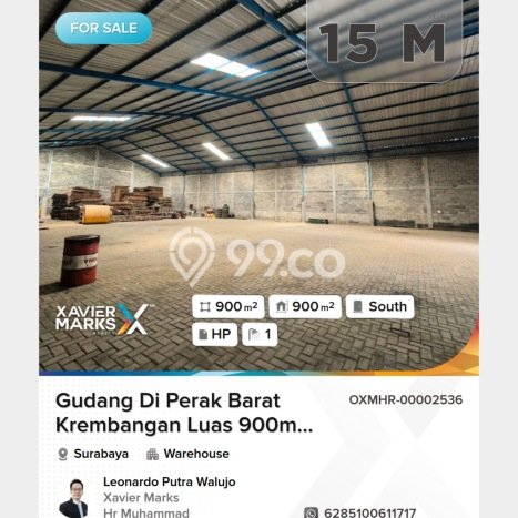 Gudang Dijual Lokasi Emas di Krembangan Luas 900m2 Gudang Dijual Lokasi Emas di Krembangan Luas 900m2
