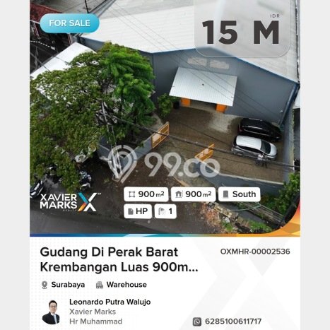 Gudang Dijual Lokasi Emas di Krembangan Luas 900m2 Gudang Dijual Lokasi Emas di Krembangan Luas 900m2